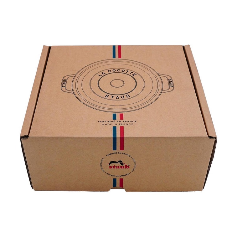 法国STAUB珐宝  马形锅盖黄铜旋钮 经典法式炖锅 樱桃红配黄铜旋钮 5QT 11