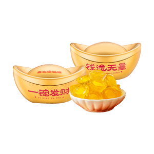 AMOS阿麦斯 金元宝爆汁软糖礼盒 180g【财气滚滚来!!】