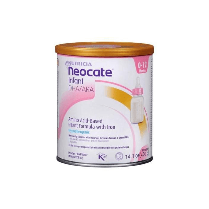 美国 纽迪希亚 Neocate 含铁氨基酸配方婴儿奶粉 DHA/ARA 14.1盎司 | 低致敏含铁 0-12月