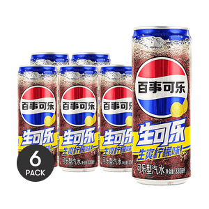 상큼한 레몬맛 생콜라 캔 335ml (11.16 fl oz) 6개입