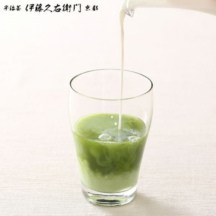 [일본 직송] 이토 큐에몬 우지 마차 파우더 (진한 녹색 마차 파우더, 단맛 버전) 80g 5