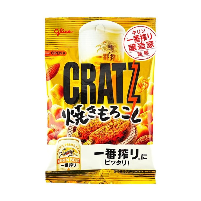Cratz Yaki Morokoshi Corn Snacks, 1.48 oz【Produced by Kirin Beer】【Beer Snacks】