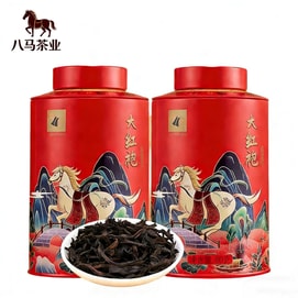 【2 Cans of Wuyi Da Hong Pao】Ba Ma Tea Wuyi Rock Tea Da Hong Pao Strong Fragrance Oolong Tea 80g*2 Cans