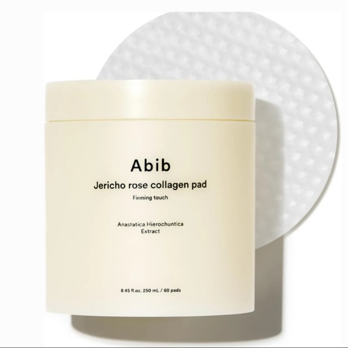 韓國 Abib 阿彼芙 Jericho rose 膠原蛋白緊緻爽膚棉片 250ml/60片