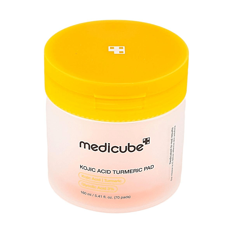 韓國MEDICUBE美蒂秋芙 傳明酸薑黃維他命精華濕敷棉片 70片 改善暗沉 去老廢角質煥發 深層補水 舒緩鎮靜 妝前服帖 敏感肌適用 5