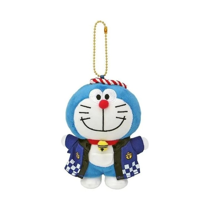 【日本直邮】日本 Nakajima 哆啦A梦玩偶挂件 海军蓝吉祥物 1件 高度12cm
