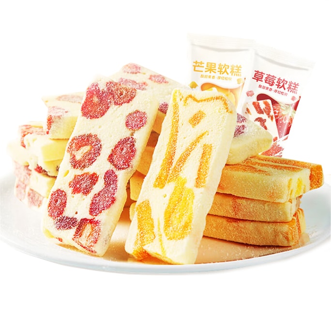 【中国直邮】 蜀风雅香 立王驾到芒果草莓干奶糕奶盖奶皮子果干蛋糕点心休闲下午茶 360g