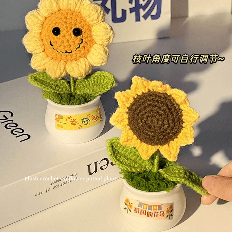 Oriental Selection Sunflower Win First Place Knitted Bouquet, 1