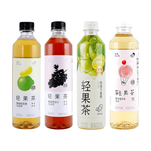 Fruit Tea Grapefruit Tieguanyin Oolong Tea+Grape Blackcurrant+Muscat Calamansi+Peach Cranberry, 60.88floz【4 Flavors 4 Combo Packs】
