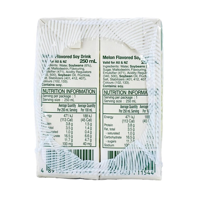 【실용적인 팩】멜론맛 두유, 6개입* 250ml 6