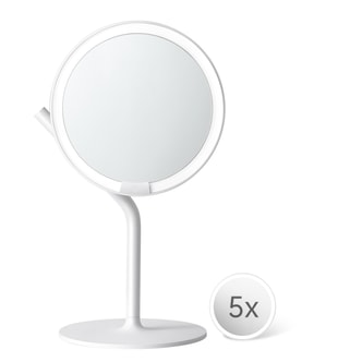 [11.11 빅 세일] 중국 다이렉트 메일 AMIRO 빛 찾기 화장거울 LED 일광 화장거울 5배 확대경 Mini2 시리즈 화이트