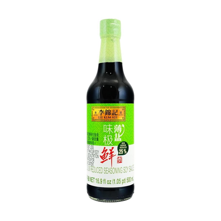 香港李锦记 味极鲜薄盐酱油 500ml 3