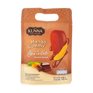 泰国KUNNA康纳  巧克力裹芒果软糖 120g【纯正芒果泥制作】【泰国超人气零食】