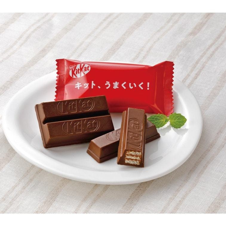 【日本直郵】NESTLE雀巢 KITKAT奇巧 迷你塗層夾心威化巧克力餅乾 巧克力原味 12枚