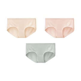 BANANAIN蕉内 女士内裤 银皮500Element 女士7A抗菌氨基酸莫代尔中腰三角裤 L 3件装