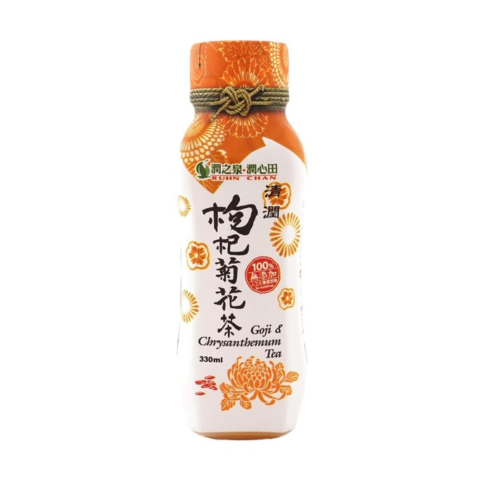 台湾润之泉·润心田 枸杞菊花茶饮料 330ml【健康无添加】