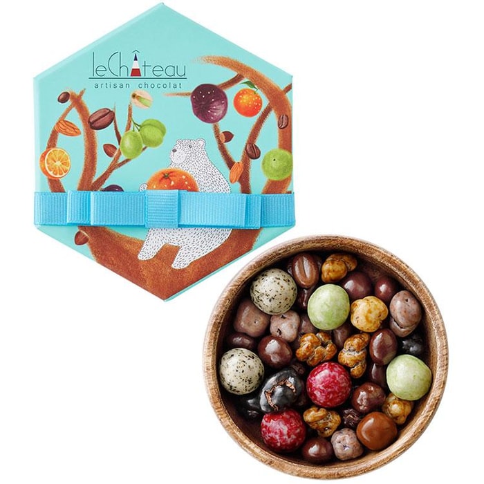  日本 Daska & Desiree 比利时  Le Chateau Artisan Chocolate 套装 80g 12款雨花石造型巧克力 舒淇推荐款