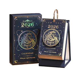 Magic Academy Calendar 2026 Harry Potter Creative Ornament Countdown Deep Blue 95 * 163mm * 1 Piece