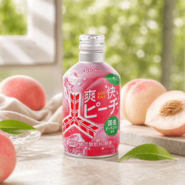Mitsuya Peach Soda, 10.1 fl oz