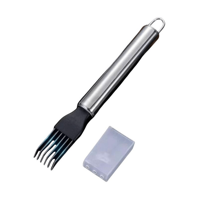 [중국 직송] 주방용품 스테인리스 스틸 다기능 파 커터 슬라이서 파 커터 스테인리스 스틸 강판 칼 17*2.5cm