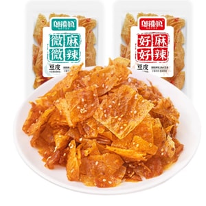 邬辣妈 湖南麻辣豆皮休閒零食解饞小吃 微麻微辣+好麻好辣 *6包