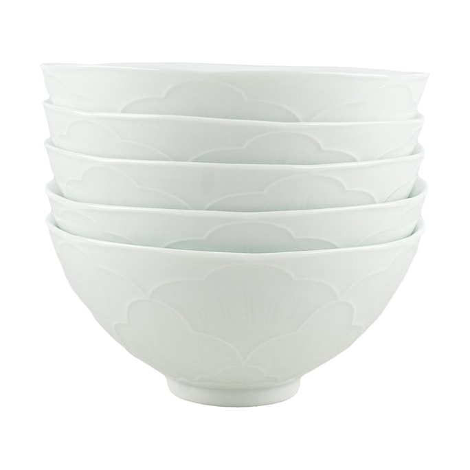 Blue Print Oriental Jingdezhen Ceramic Tableware Bowl and Plate National Color Fragrant Transparent Glaze 4.5' Rice Bowl