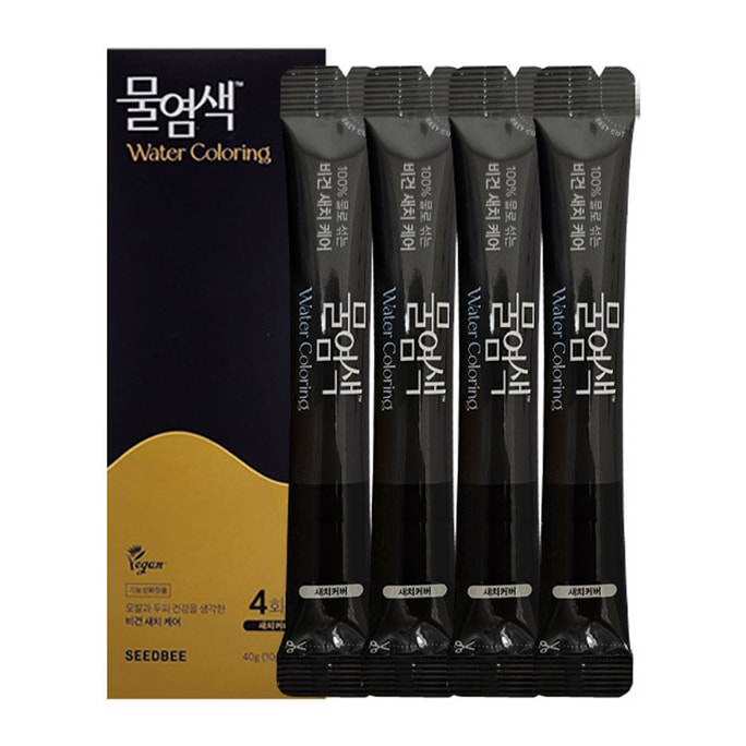 韓國 SEEDBEE 100% 炫彩植物染髮劑 - 加水即用(中棕色20包/盒)