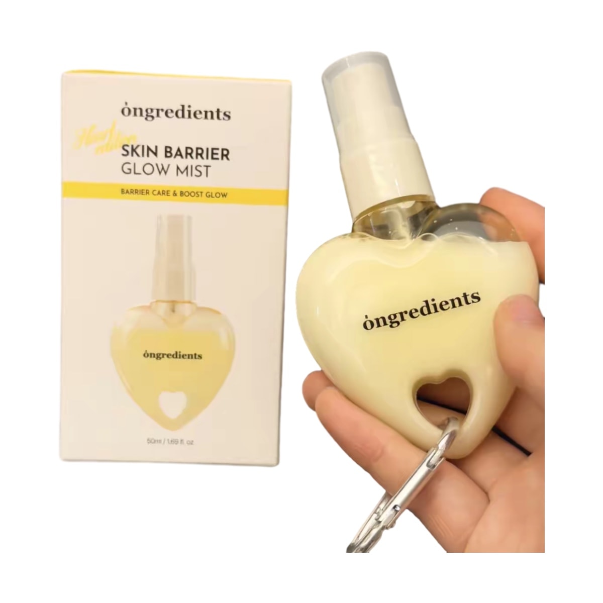 Glow Barrier Mist 50ml Limited Heart Design Glacier Water Essence Deep  Hydration Soothing - Yami.com