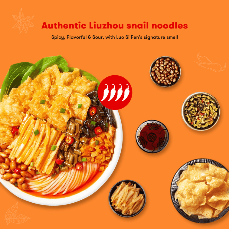 【실속형 패키지】뤄쓰펀 강달팽이 쌀국수 - 10개입* 270g 5