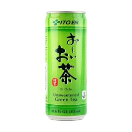 日本ITO EN伊藤園 無香料無糖天然綠茶飲料 原味 罐裝 315ml【0糖0脂低卡】