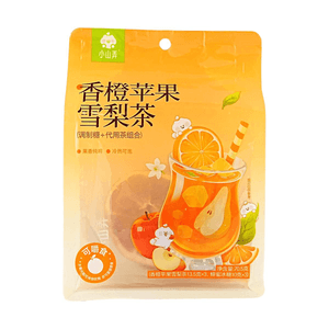 Orange Apple & Snow Pear Tea with Honey Rock Sugar 2.49oz 【Pure Fruit Aroma】【Hot or Cold Brew】