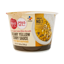 Cooked White Rice with Creamy Yellow Curry Sauce, 9.88oz