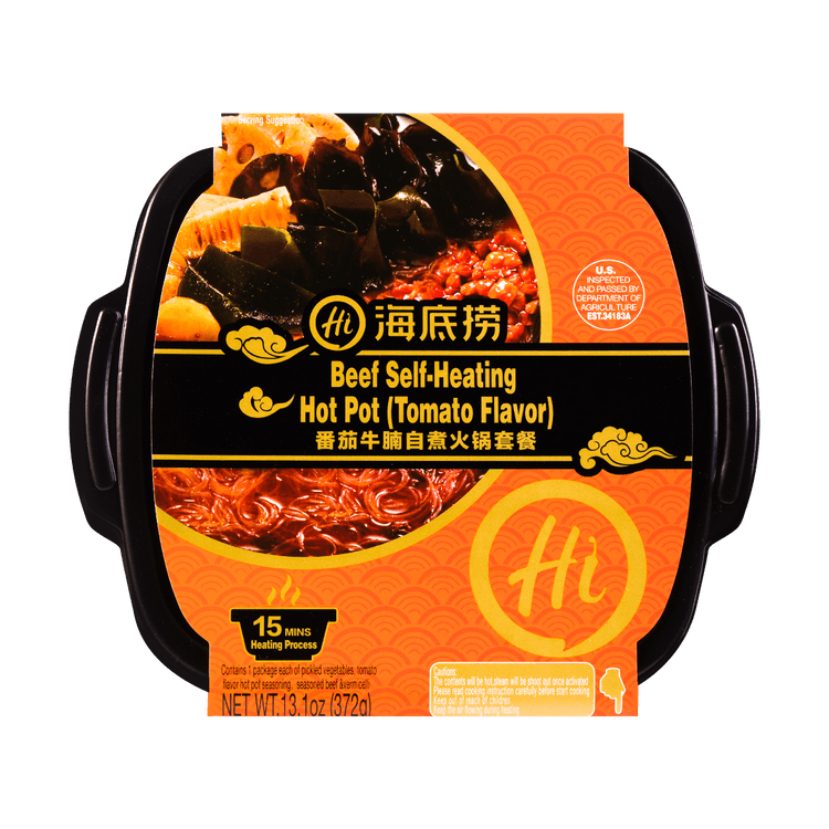 HAIDILAO Tomato Flavor Beef Self-Heating Hotpot 372g 
