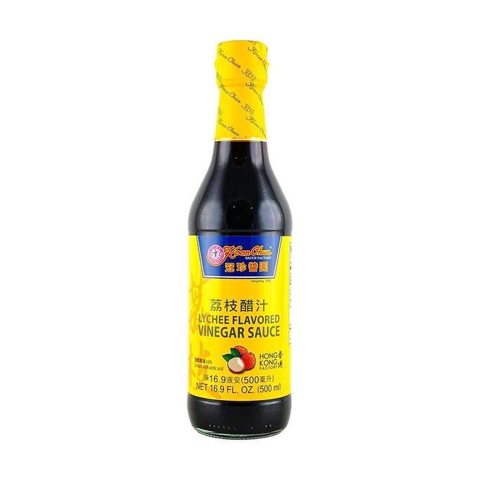 Lychee Flavored Vinegar Sauce,  16.9 fl oz 【For Sweet And Sour Pork , Dumpling Dipping Sauce】