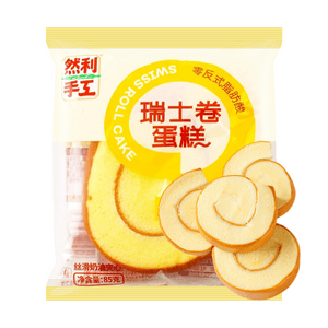 Swiss Roll Cake With Creamy Filling,3 oz [0 Trans Fat][Product Expiry Date Format: Month/Day/Year]