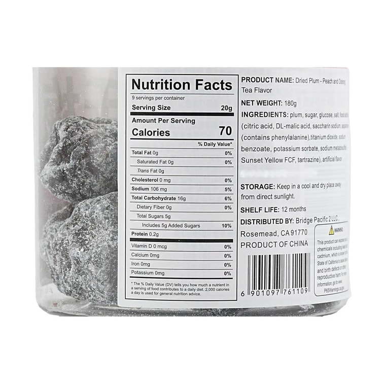Preserved Plum Peach Oolong Tea Flavor, 6.35 oz 3