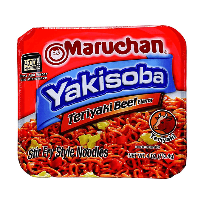 Yakisoba Noodles, Teriyaki Beef Flavor, 4 oz