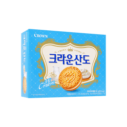 韩国CROWN皇冠 奶油夹心饼干 161g