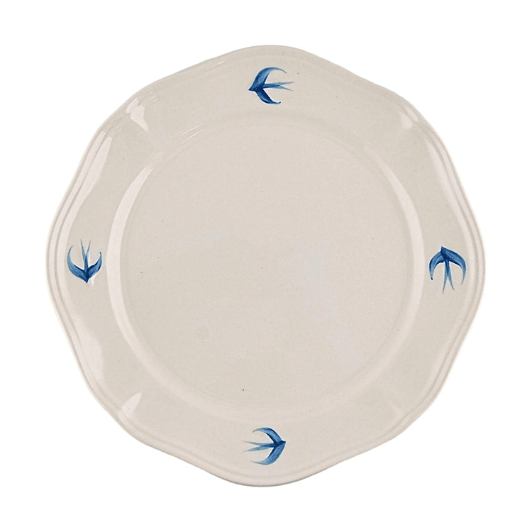 GLAZE STORY エンボスツバメシリーズ浅皿 7.8インチ - Yami