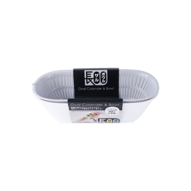 日本KOKUBO小久保 长形双层蔬菜洗菜盆沥水篮 灰色