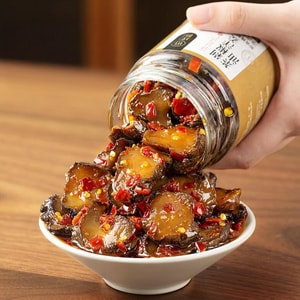 Tea Oil Chopped Chili Ginger, 8.4oz 【For Rice, Noodles and Porridge】
