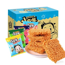 [중국 직배송] 태국 리틀 마스터 바삭한 라면, 건면, 으깬 면, 추억의 어린 시절 맛, 맛은 랜덤 발송, 20g*5봉지