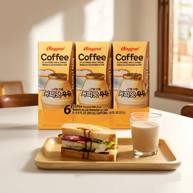 Coffee Flavored Milk Drink,Korean Sweet and Creamy Beverage,6.76 fl oz*6 Pack【Trending on TikTok】