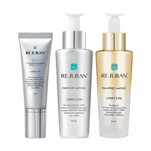 韩国REJURAN丽珠兰 精华防晒护肤套装 早金晚银精华 30ml*2 + UV修复防晒霜 40ml​​ SPF50+ / PA+++ 熬夜烂脸必备 敏感肌可用【超值装】