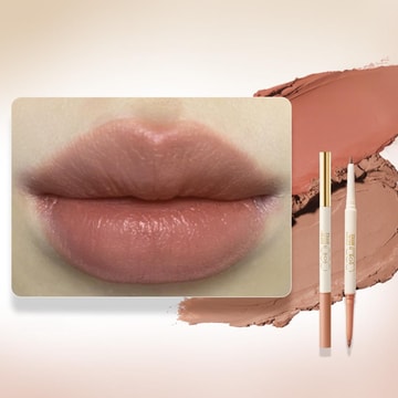 Sculpt Lip Liner, OOO Dual-Ended Lip Liner & Primer, 2-in-1 Dual-Tone Pencil, Soft Matte Voluminous Lips, #01 Nude Beige