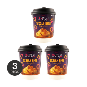 스퀴드게임 달고나 라떼 커피, 0.7온스 *3개【3팩】