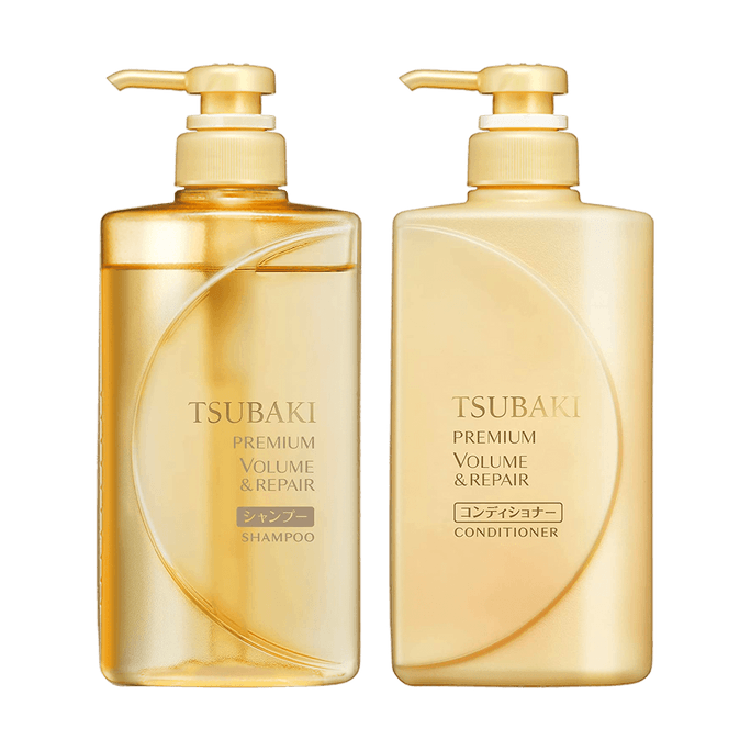 TSUBAKI Premium Volume & Repair Shampoo & Conditioner Set  490ml + 490ml 2022limited