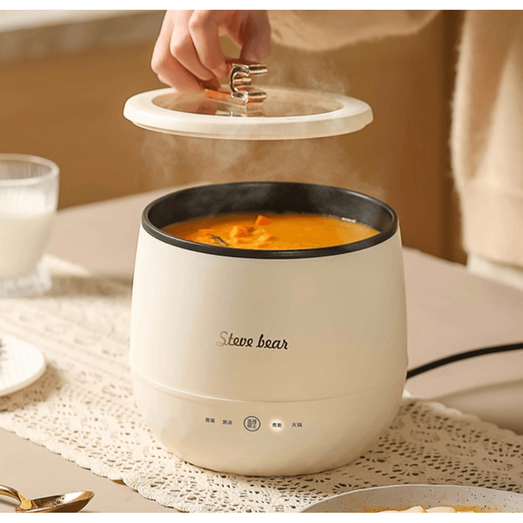 STEVE BEAR Electric Rice Cooker And Porridge And Shabu Hot Pot