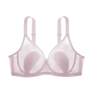 [중국에서 온 다이렉트 메일] Jiao Nei Titanium Support 503 Air Max Bra 레이스 섹시한 속옷 큰 가슴이 보이는 작은 브래지어 프랑스 대형 사이즈 Orchid Ice XL (80D/85C)