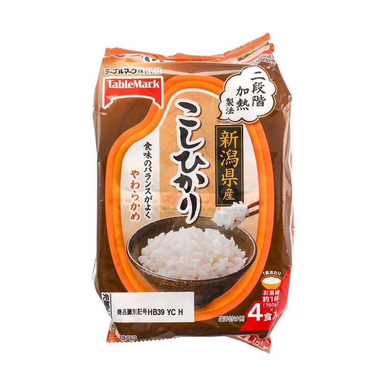 Niigata Koshihikari,4pcs, 21.16 oz 4